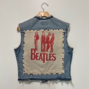Levi's Custom Vintage Denim Vest Beatles Size‎ M 100% Cotton NEW